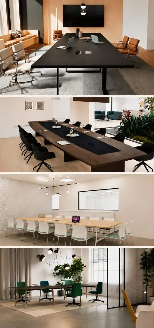 Différents espaces de bureaux