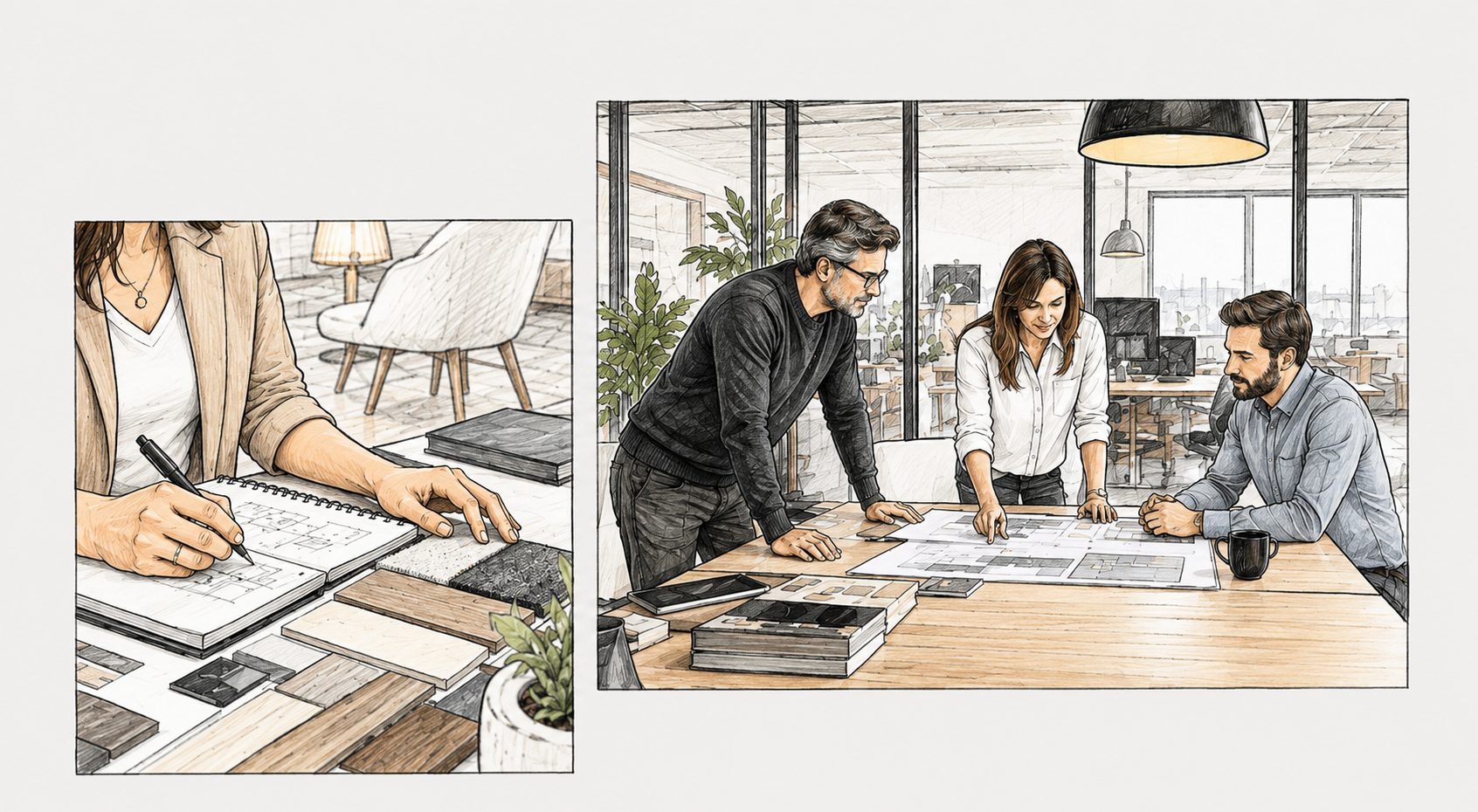 Un couple uni professionnellement comme dans le privé